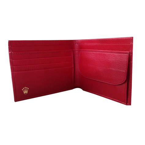 red leather rolex wallet|rolex wallets for men.